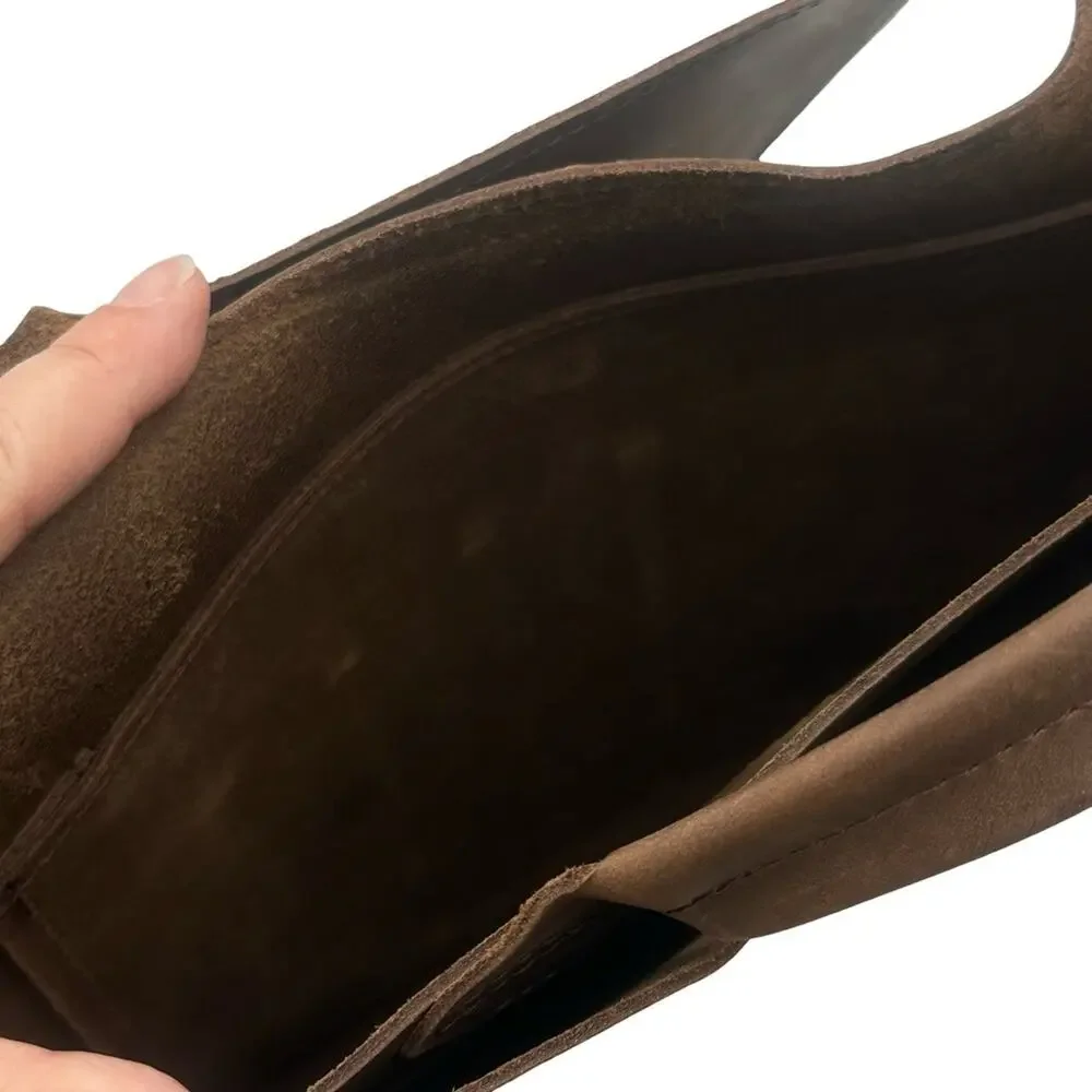 Rustico Leather Briefcase - Brown Leather UNISEX laptop/docs Bag